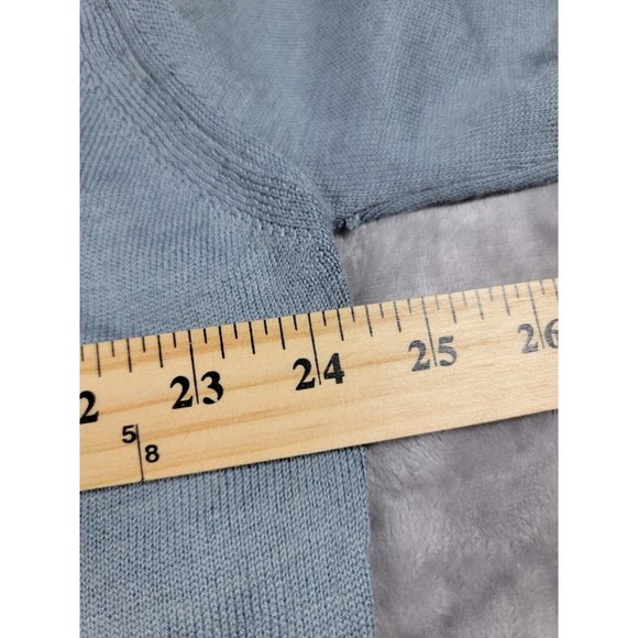 T Harris London Men's Quarter Zip Gray pullover Sweater Size XL Wool Blend - Picture 2 of 6